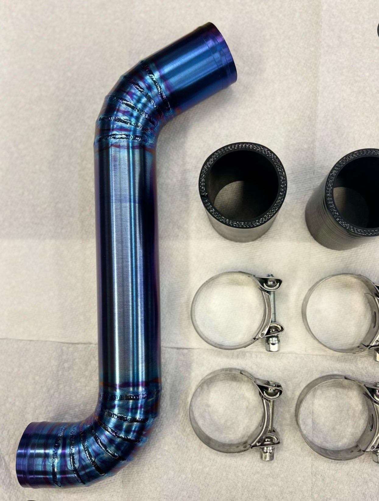 Titanium Pipe Radiator Rae-motorsports 2015-21 WRX titanium radiator pipe