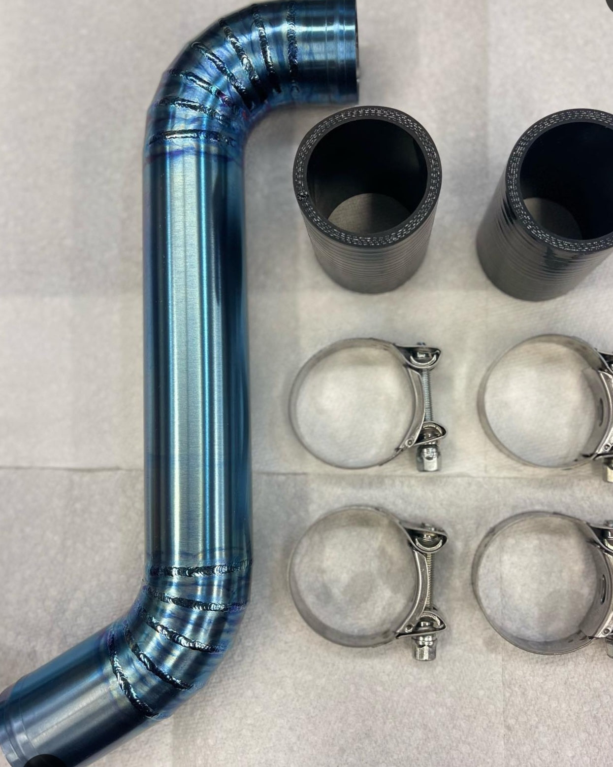 Titanium Pipe Radiator Rae-motorsports 2015-21 WRX titanium radiator pipe